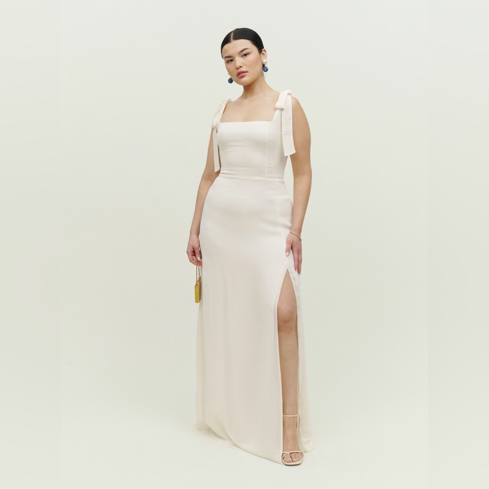 Reformation Westerly Dress in Ivory Size 10